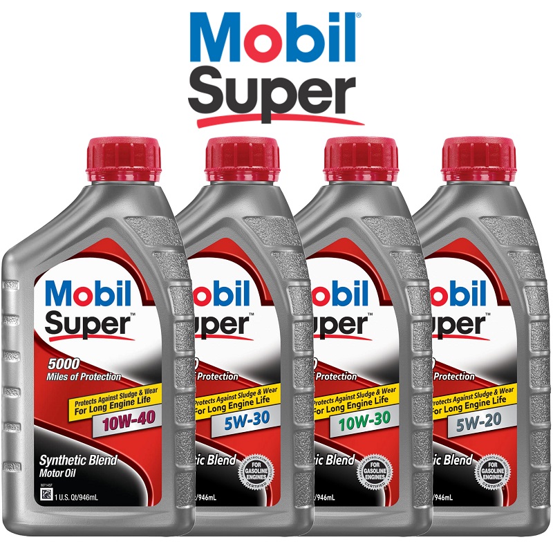 Mobil® Super 5000 Sythentic Blend Motor Oil – 6 / Case