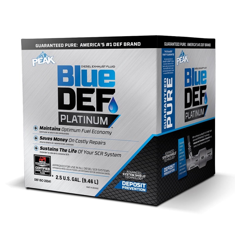BlueDEF® Platinum Diesel Exhaust Fluid – 2.5 Gallon 1 / Case