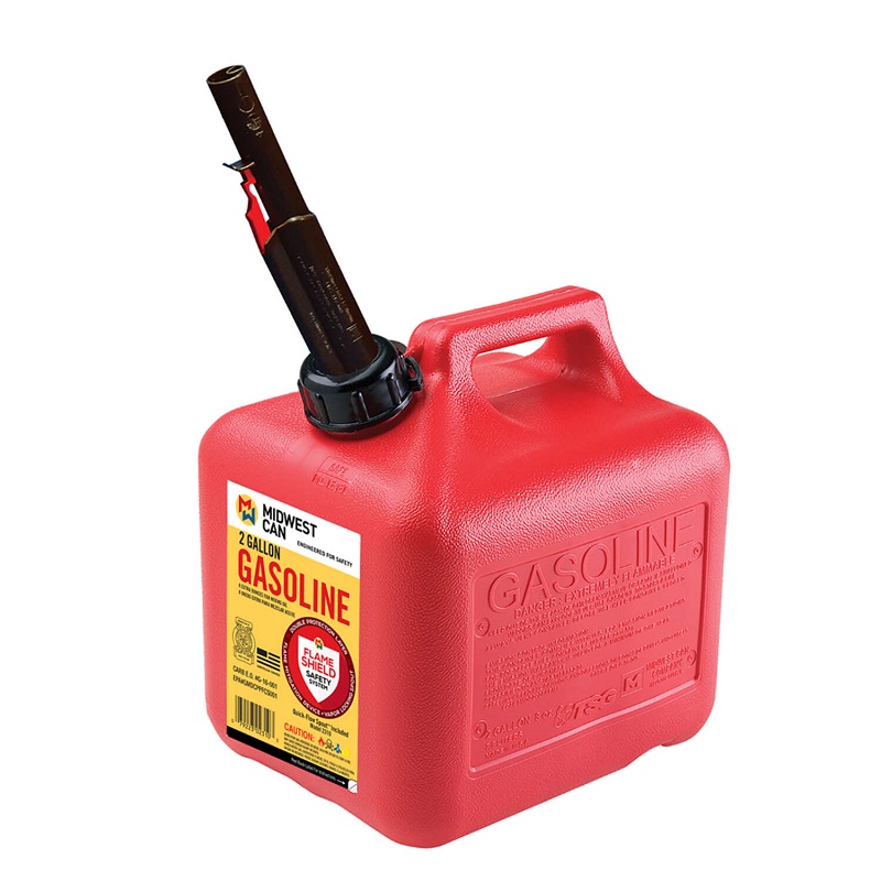 Midwest Gasoline Can 2 Gallons – Red