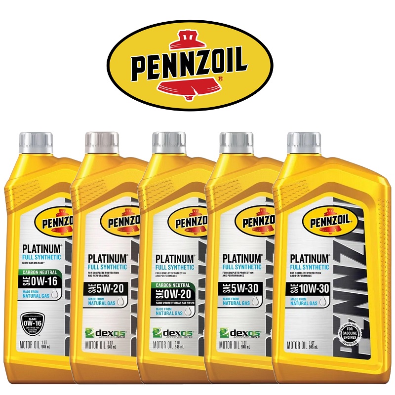 Pennzoil® Platinum Full Synthetic Motor Oil – 6 Quarts / Case