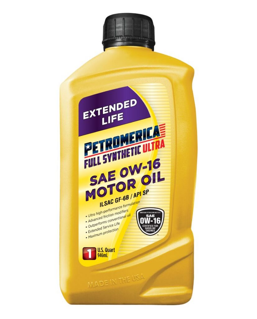 Petromerica Full Synthetic ULTRA SAE 0W-16 SP GF-6B Motor Oil
