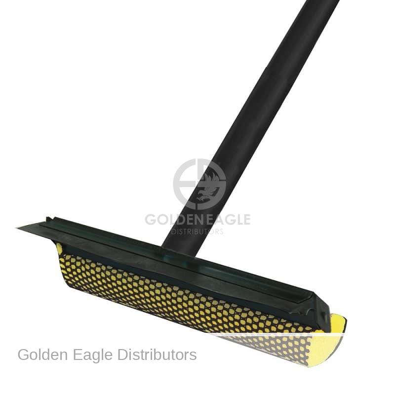 Squeegee 8 Inches Yellow Foam Head w/ 20 Inch Handle – Heavy Duty